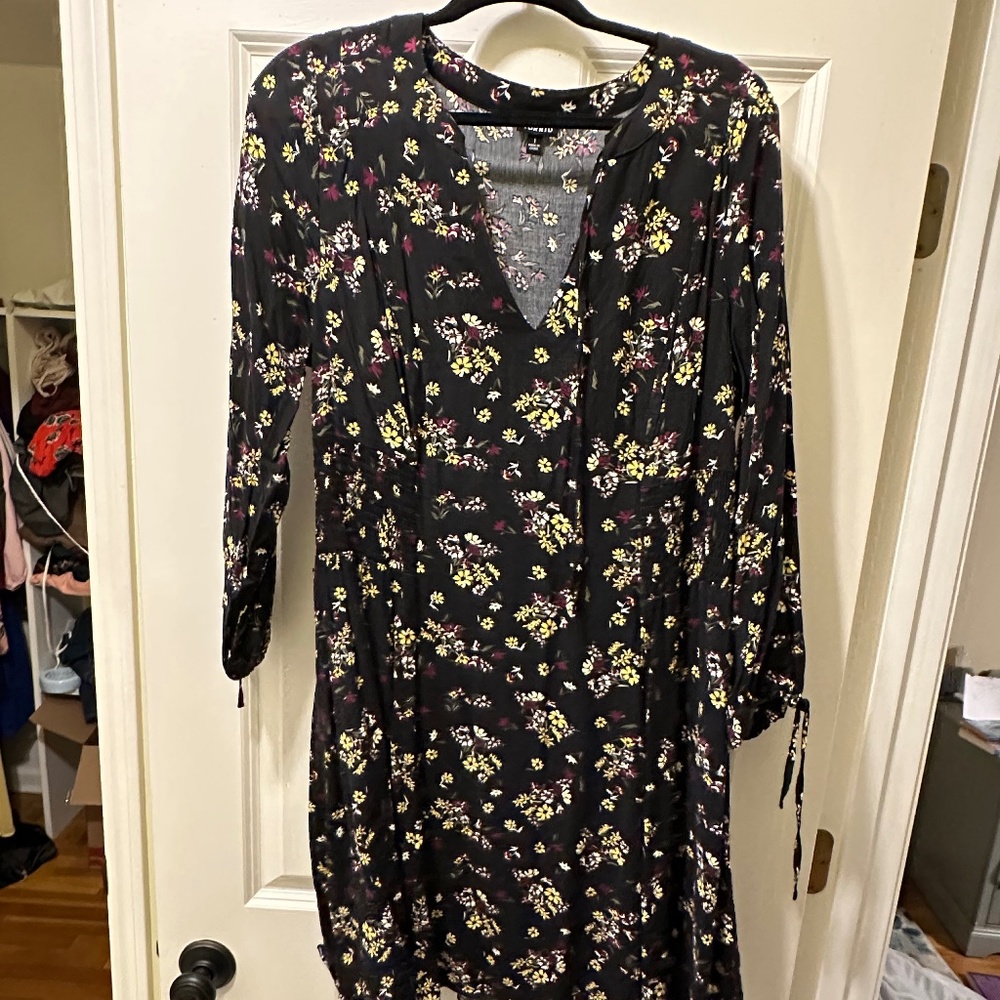 Black and yellow floral Torrid dress